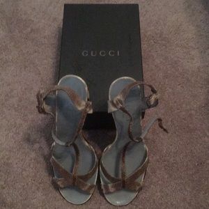 Gucci heels. Lightly worn.